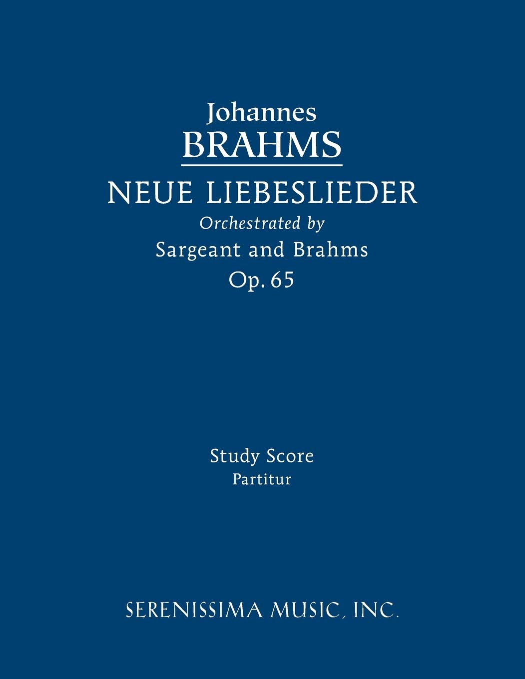 Neue Liebeslieder Op.65 partition de poche lisible pour déchiffrer sans fatigue