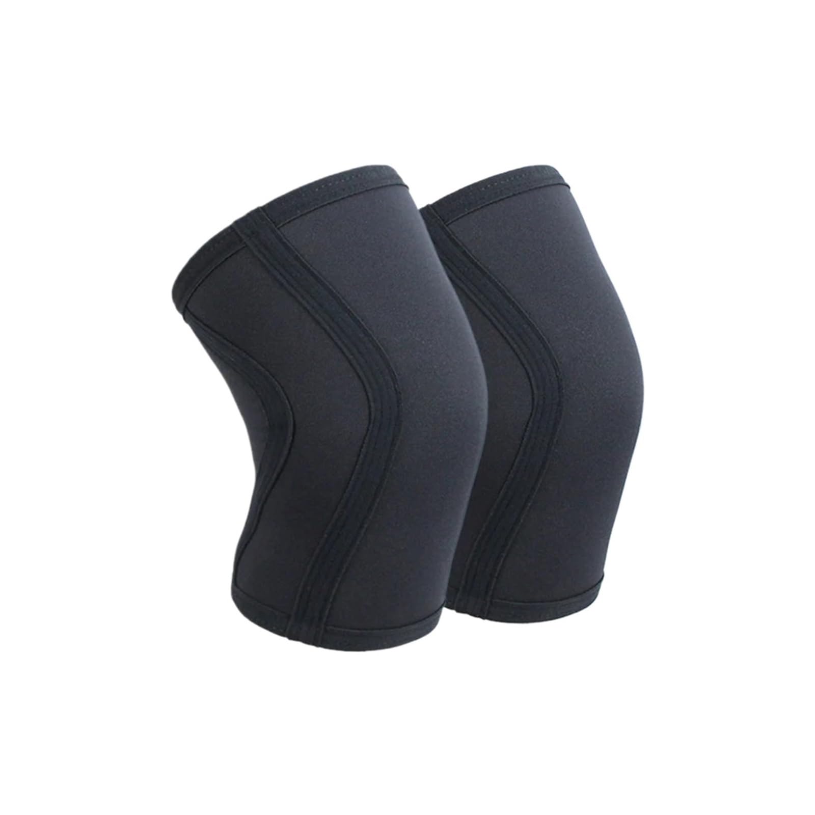 Genouillères 1 Pair Squat Knee Protector Knee Brace Support High Performance Thickening 7mm Knee Pads for Volleyball Weight Lifting(Black,M)