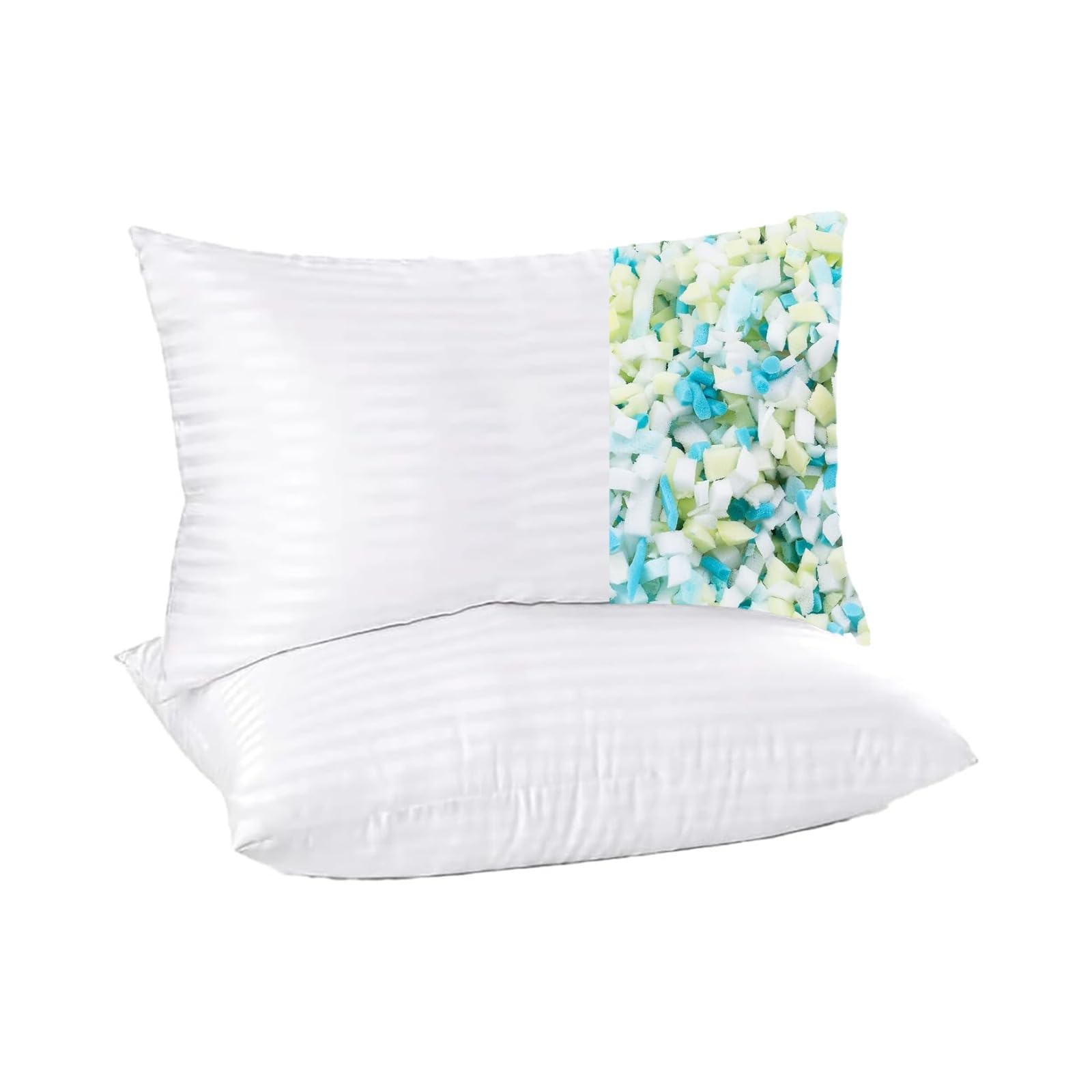 Molten Creek® Shredder Memory Foam Pillow, Stripe Design,...