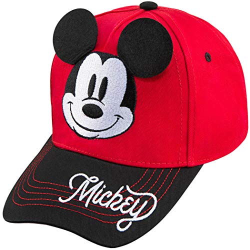 Disney Boys Mickey Mouse Red Baseball Cap - Age 4-7