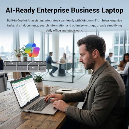 Image of HP ProBook 4 G1i Business AI Laptop, 16 inch FHD+ IPS Display, Intel Core Ultra 7 255H, RTX 3050, 32GB DDR5, 1TB, 5 MP IR Camera, Fingerprint Reader, Long Battery Life, Wi-Fi 6, Win 11 Pro, w /Bundle