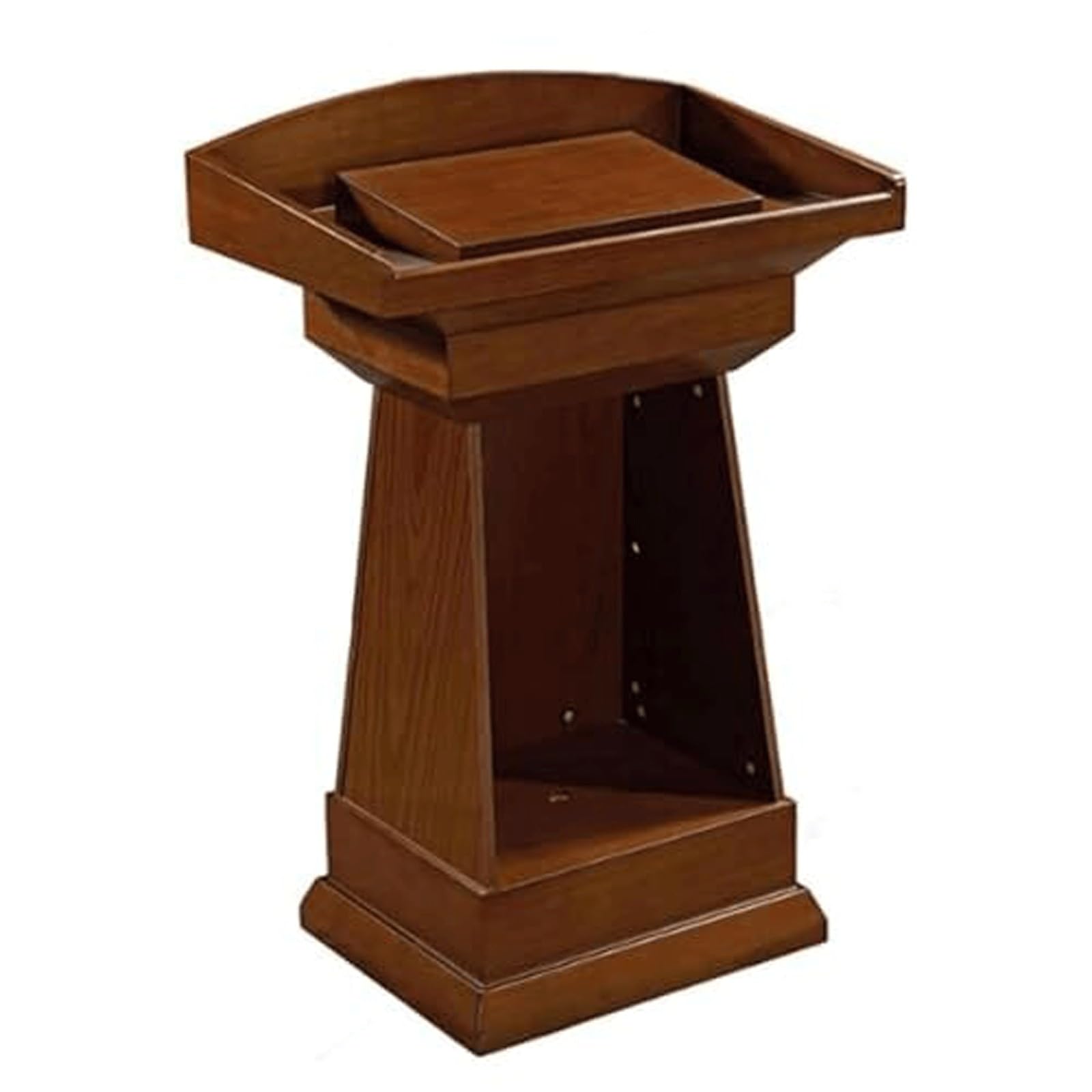 WxuuLTGJR Lectern for Churches Wooden Podium Stand Pulpit Desk with Storage Floor-Standing Hostess Stand Reception Table Presentation