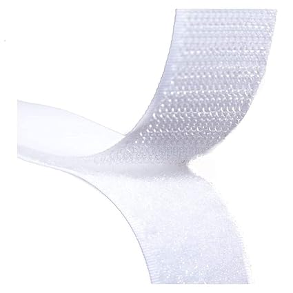 SHARVANI White Color Self-Adhesive Hook Reguler Loop Tape for Stationary, Pictures, Tools, Household Purposes, Schools and Office 10 MITERS