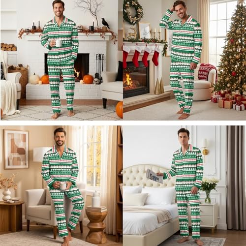 Couples Pjs Matching Sets Pajamas Matching Sets Women Nightgown and Long Sleeve Sleepwear3