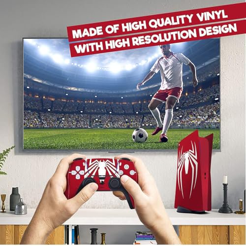 Image of PS5 Skin Protector for Console Wrap Sticker Skin with 2 Wireless Controller Decal Sticker (A)
