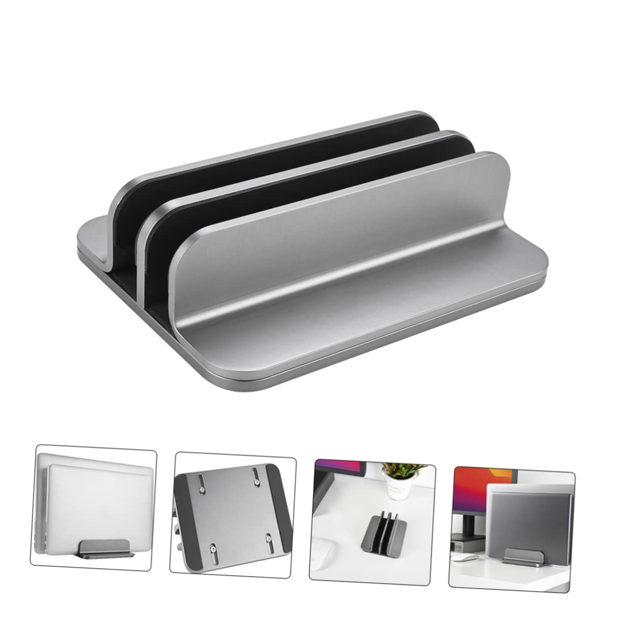 DOITOOL Supporto Verticale Per Laptop in Lega Di Alluminio Base Per Tablet e Notebook Design Stabile e Portatile Per Uso Da Tavolo