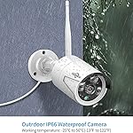 Hiseeu-2MP-1080P-Security-CameraWaterproof-Outdoor-Indoor-36mm-Lens-IP-Cut-DayNight-Vision-with-Power-Adapter-Compatible-with-Hiseeu-8ch-Camera-SystemWhite