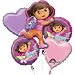 Anagram 1 X Dora The Explorer Happy Birthday Mylar Foil Balloon Bouquet Set