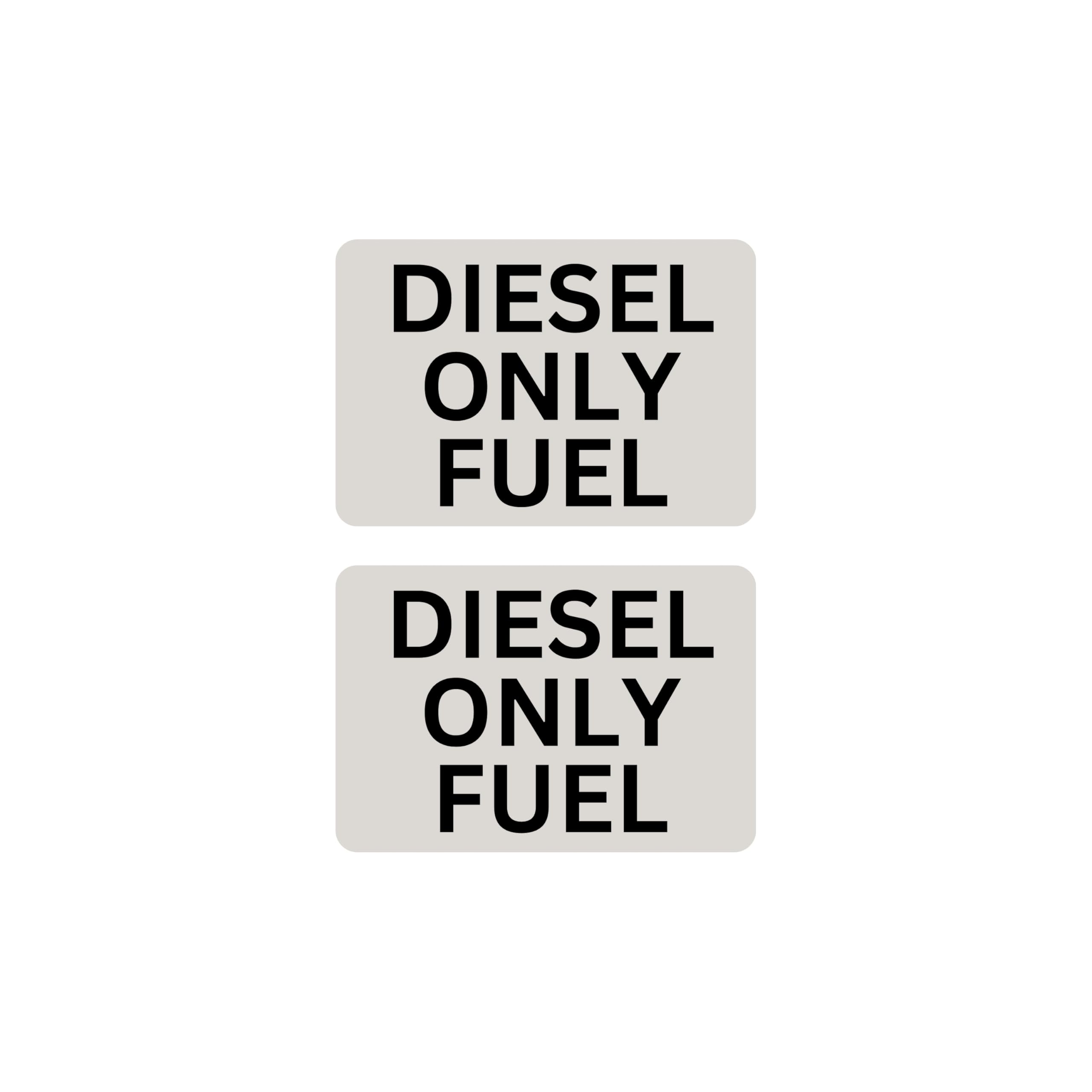 Tek Automotive Black, White Diesel Fuel Only Sticker – Twin Pack – Black Gloss Vinyl – 60Mm X 48Mm – Prevent Misfuelling – Waterproof & Permanent – Fuel Cap & Vehicle Use – Cars, Vans, Lorries, Buses & Boats