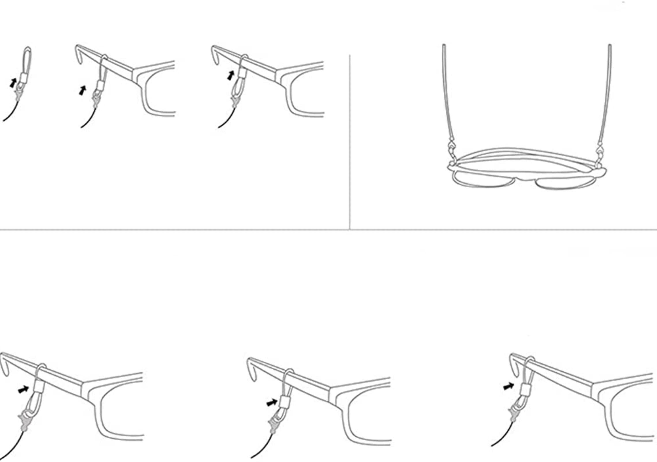 Chaînette pour Lunettes de Soleil, Cordon Porte-Lunettes, Accessoire de Maintien pour Lunettes de Vue pour Femmes