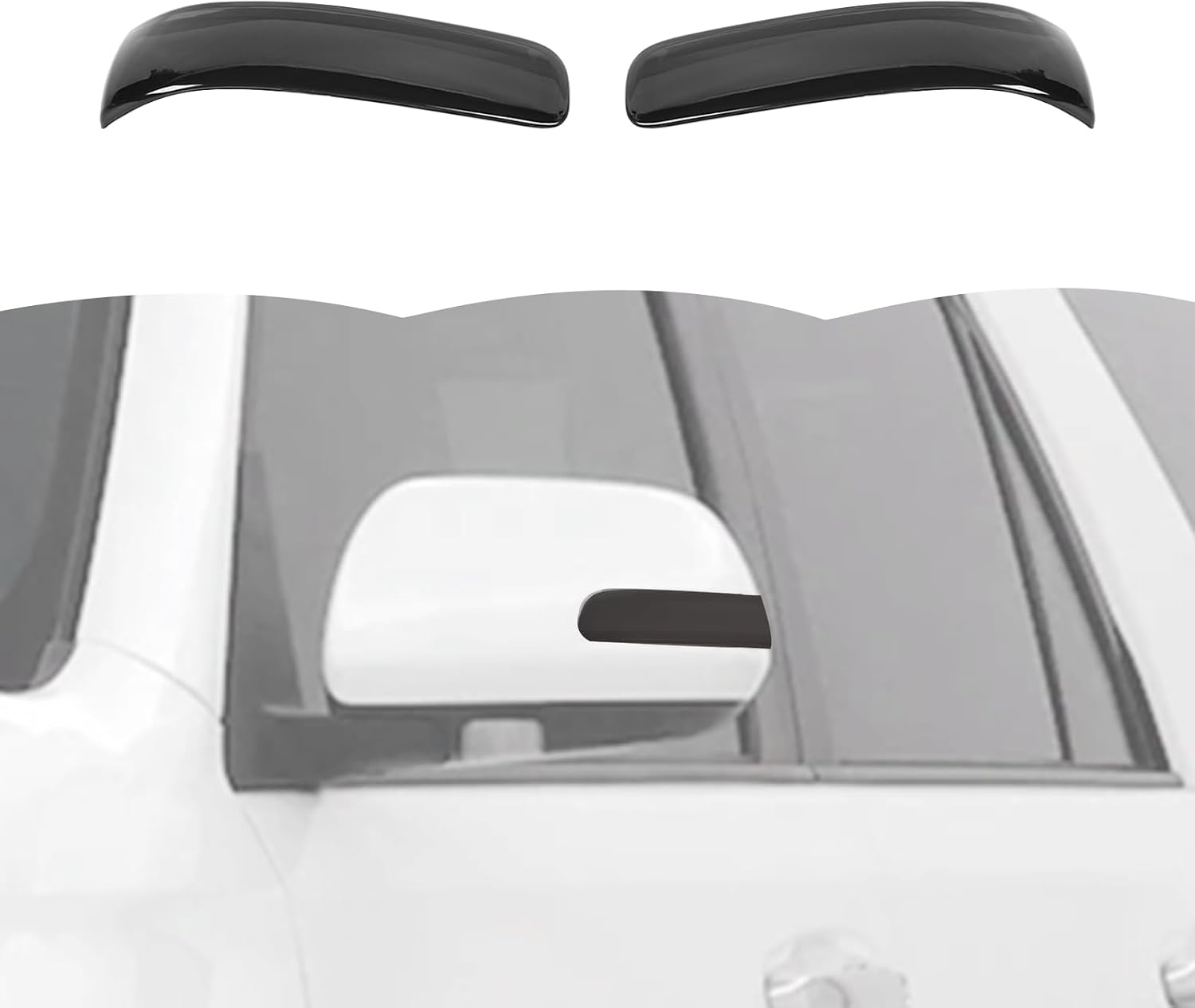 RT-TCZ Smoked Black Rearview Mirror Turn Signal Light Cover Trim Decoration Exterior Accessories for Toyota 4Runner 2010-2013