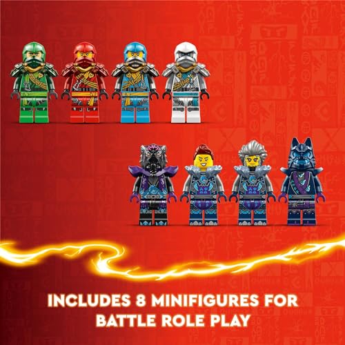Image of LEGO Ninjago Wolf Mask Shadow Dojo Building Toy - Pretend Play Ninja Figures & Playset - Toys for Boys & Girls, Ages 9+ Years - W / 8 Minifigures - 71813