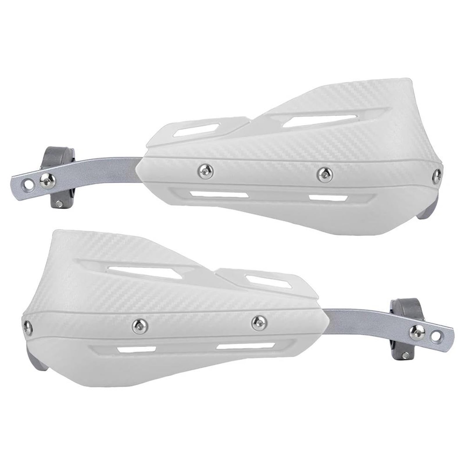Protectores Manos Moto para Tiger Guardamanos Motocicleta Protector Mano Protector Palanca Embrague Freno Guardamanos Parabrisas(White)