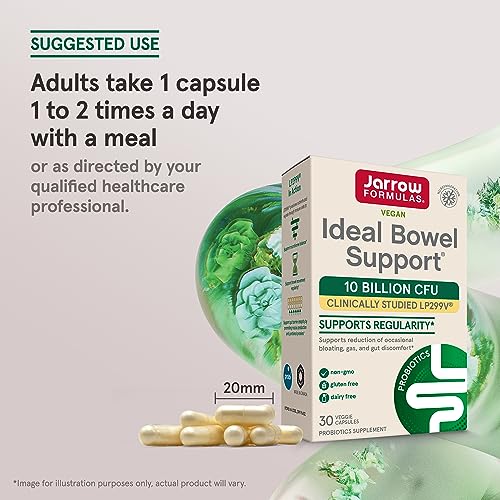 Jarrow Ideal Bowel Support, Probiotic 10 Billion CFU, 30 Capsules - image 7