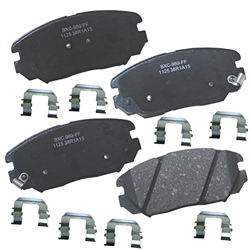 Image of Bendix Premium SBC1125 Ceramic Front Brake Pads for Hyundai Azera 2011-2006, Sonata 2010-2006, Kia Amanti 2009-2007