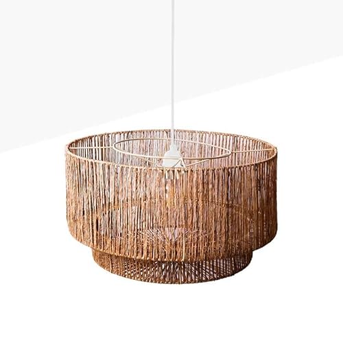 B·LED BARCELONA LED Lámpara colgante de yute y fibras naturales BALI