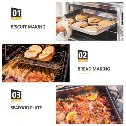 Kichvoe 42Z7OOJ25119TI77 Loaf Pan For Baking Bread, Stainless Steel Baking Loaf Pans Non-Stick Toast Pan thumb #8