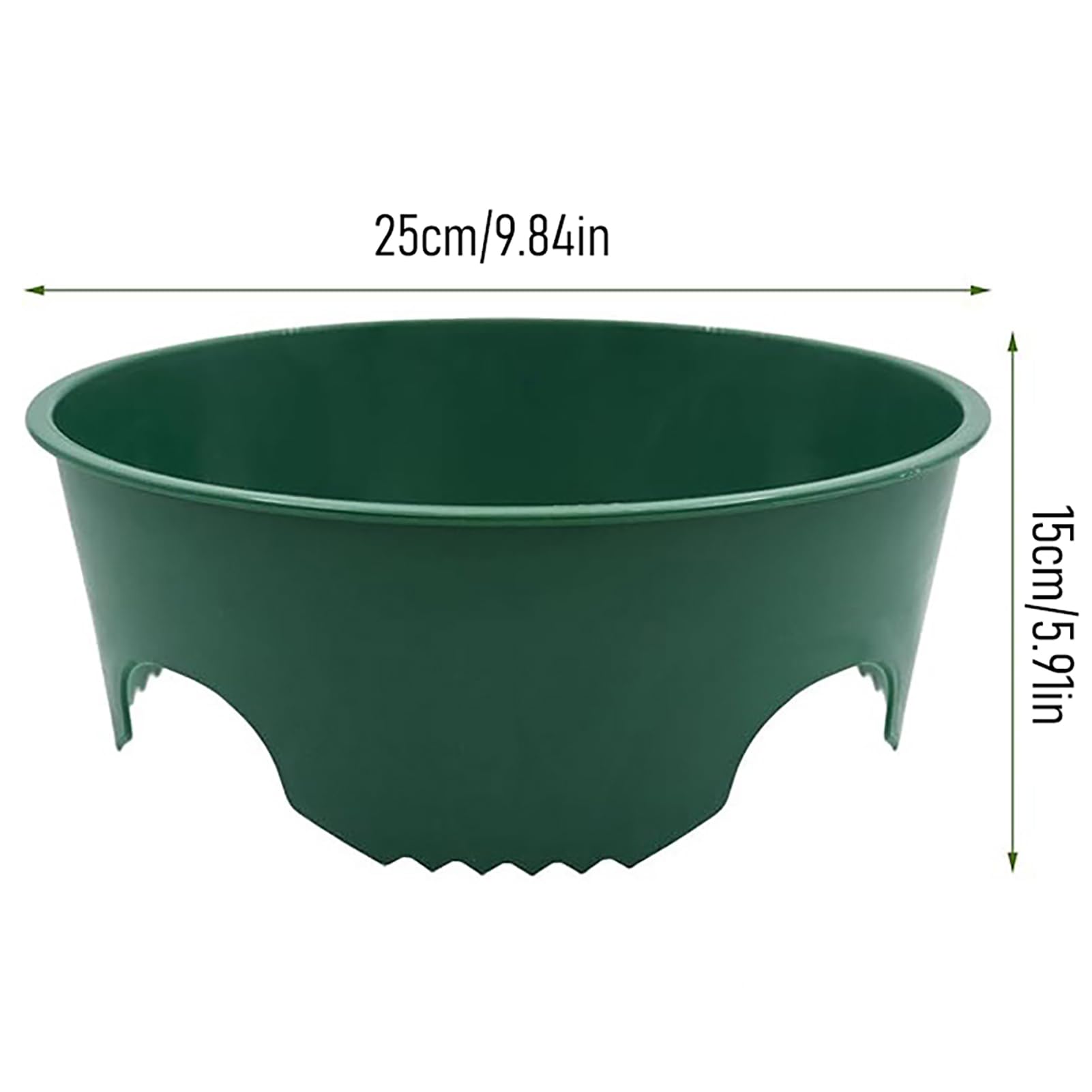 Pierścienie do uprawy roślin, 24 cm, okrągłe pierścienie podtrzymujące rośliny, wspierają głębokie podlewanie, ochraniacz roślin ogrodowych, do warzyw, ziół, 6 szt