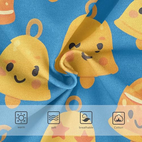 Girls' Triangle Panties Comfort Color for Kid Christmas Bells Pattern3