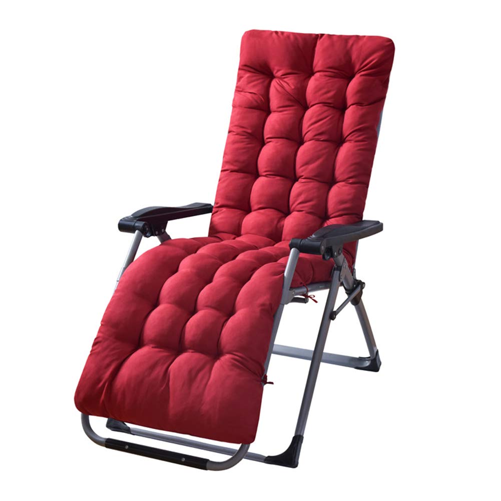 Atyhao Coussins de Chaise Longue, Coussins épais de Remplacement pour Chaise Longue de Jardin, Seul Coussin de Salon pour Chaise Longue Inclinable de Jardin Extérieur (Bordeaux)