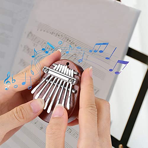 Mini Kalimba 8 touches WorthPlanet Mini piano à pouce exquis piano à doigt en bois portable avec lanière noire pour… - Les Beatles, Paul McCartney, John Lennon, RIngo Starr, George Harrison Mini Kalimba 8 touches WorthPlanet Mini piano à pouce exquis piano à doigt en bois portable avec lanière noire pour… – Image 7