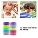 Hanyousheng 200 Stück Haargummis,Bunt Elastisch Haargummis,2mm Multicolor Haarbänder Nichtmetall, Pferdeschwanz Inhaber Haarzubehör für Kleine Mädchen Kinder