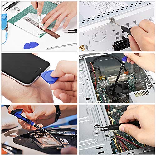 81 in 1 Professional Electronics Magnetic Driver Kit with Portable Bag for Laptop, iPhone, iPad, Cellphone, PC, Computer,iPod,Repair Tools Kit, Precision Screwdriver Set with Flexible Shaft - Thumbnail 2