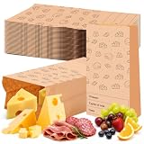 MotiMind 30 Count Cheese Storage Bags, 11 x 6 Inch, Brown