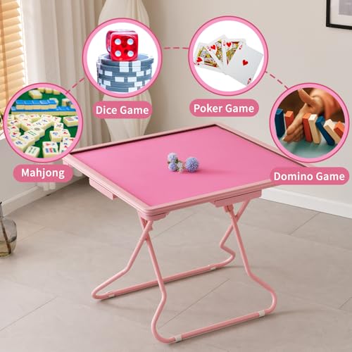 Mesa Rosa para Domino y Mahjong Plegable 35x35x28 cm miniatura 4