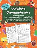 Vorschule Übungshefte ab 5 für Jungen und Mädchen - Der umfangreiche 3 in 1 Vorschulblock: Schwun