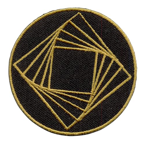 Freak Scene Parche - Hexaedro - Cubo de Metatrón - geometría sagrada - oro o plata - Parche oro