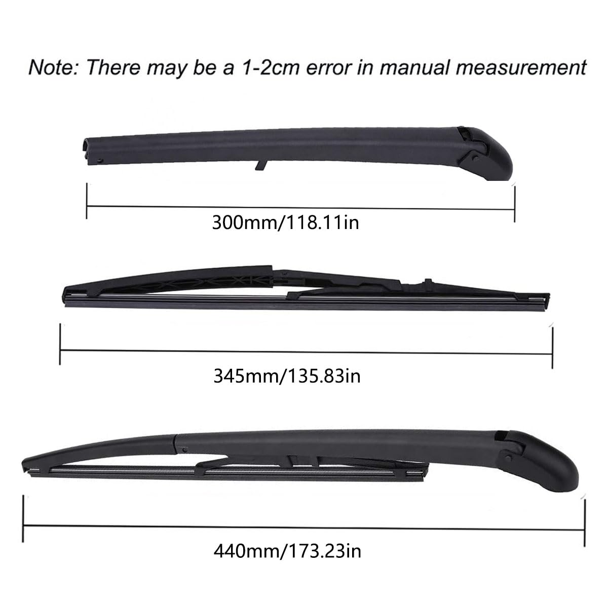 Limpiaparabrisas Trasero Completo Para Fiat Panda MK3 (169) 2003-2012 - Incluye Brazo Y Escobilla