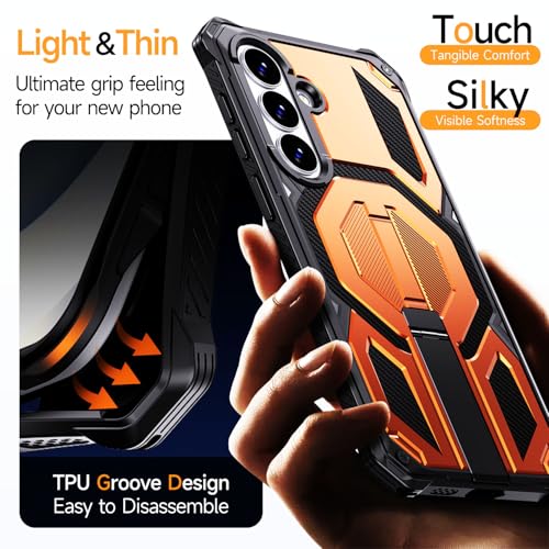 Image of 26+ Plus Case Orange: for Samsung S26+ Plus Case Magnetic,with Screen Protector, [Compatible with MagSafe] Military Grade Protective Case for Galaxy S26+ Plus 6.7 Inch Orange