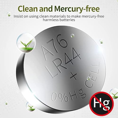Bonai Lr44 Ag13 Batteries 1.5V Button Cell Battery 50 Count, A76 357/303 L1154F Sr44 Battery High Capacity Packaging Upgrade… #TOP4