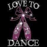 SUPERDANT Amor Para La Danza Con Rhinestones Para Planchar Para Zapatos Calcomanías De Cristal Brillante Pegatinas Termoadhesivas Cristales Parche Con Strass Para Camisetas Ropa Niñas Regalos Para