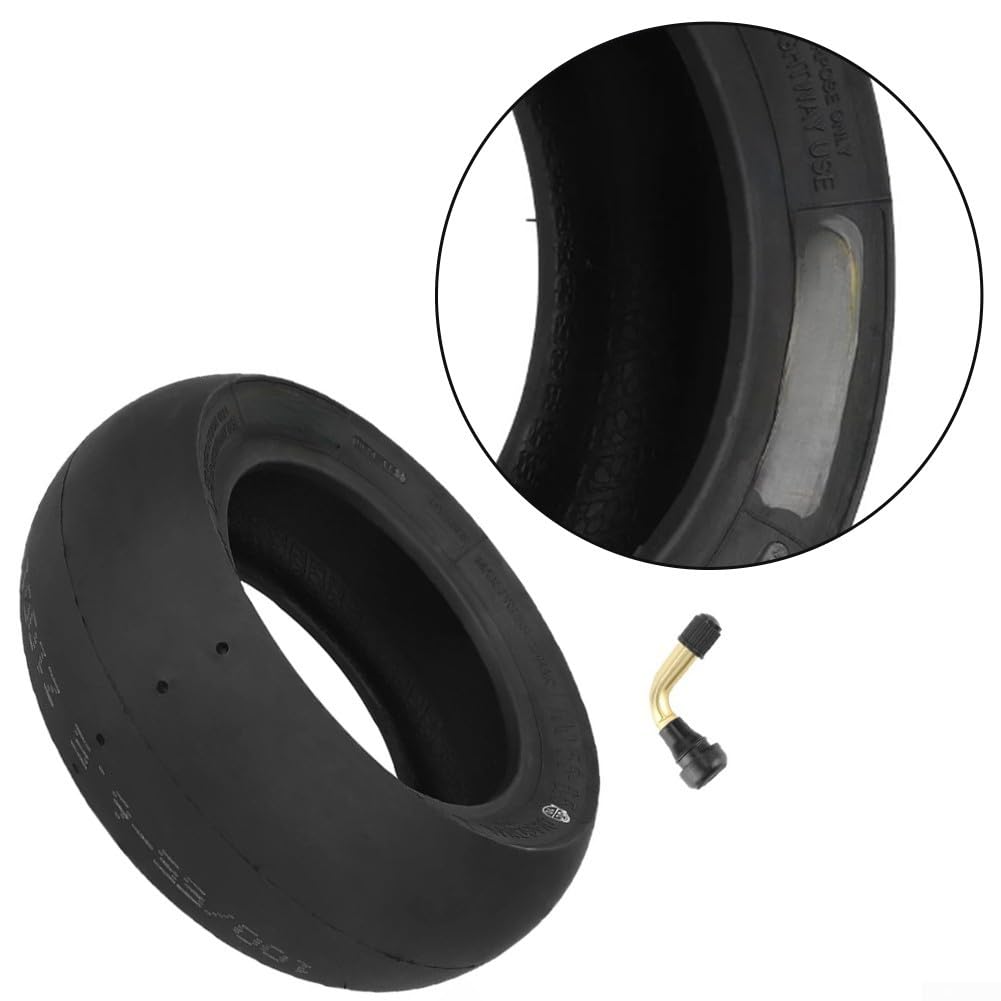 Pneumatico senza camera d'aria ad alte prestazioni 100/55-6,5 per Dualtron Ultra e Kaabo per Wolf, ruota per scooter elettrico con robusta resistenza all'usura, nero (B nero)