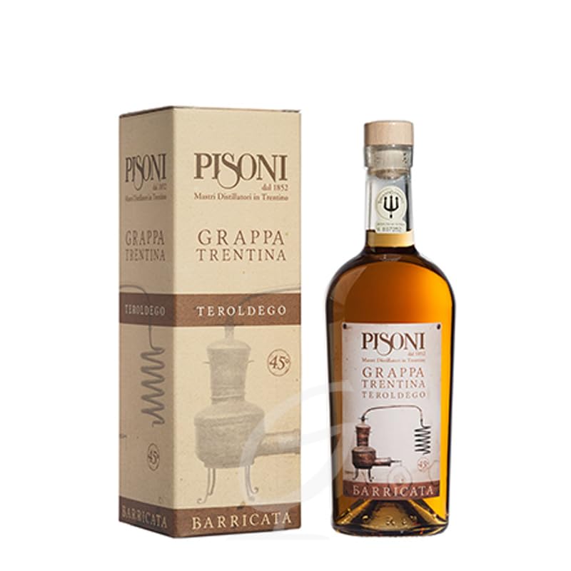 Grappa Schweizer Barricata Pisoni Italien (1 x 0,7 Ltr) (Barricata Teroldego)