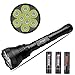 Price comparison product image NKTECH Super Bright NK-9T6 9X T6 LED 11000LM 5-Modes Flashlight Tactical Torch Bike Head Lamp with Extended Tube Fit Camping Hunting and 3Pcs Soshine 18650 2600mAh Battery
