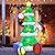 7FT Christmas Inflatables Tree with Santa Claus & Snowman, Lighted Christmas Inflatable Decorations, Giant Xmas Blow up Holiday Decor for Indoor Outdoor, Yard, Garden, Lawn, Home