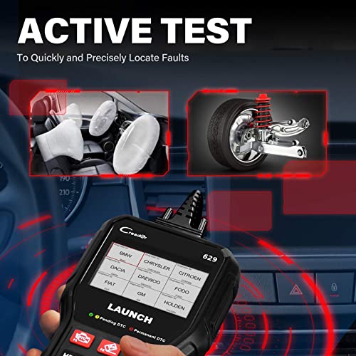 Launch CR629 OBD2 Scanner Code Reader 2026 New Scan Tool with Reset Oil/BMS Service+Live Data, Professional Mechanic Ful - Additional View