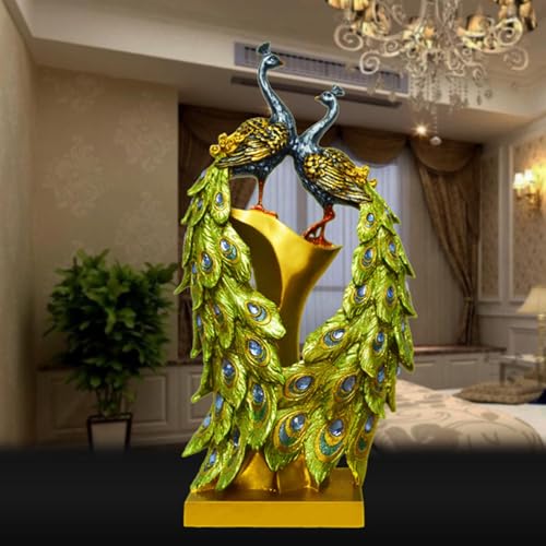 Estatua de Pavo Real de Resina para Decoración Hogar miniatura 4