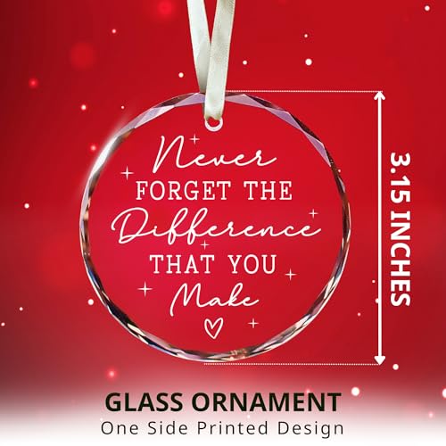 Thank-You-Gifts-for-Women-Boss-Coworkers-Manager-Mentor-Teacher-Nurse-Mom-Friends-BFF-Never-Forget-The-Difference-You-Make-Gifts-Appreciation-Thank-You-Christmas-Ornaments-Glass-Ornament