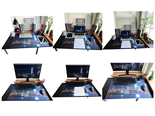 3PW, Physical Wallpaper, Desk Pad, Large Table Mat, Extra Large Mouse Pad, Study pad,Writing Pad, Work pad (30"x20", New York)