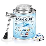 Foam Glue, Styrofoam Foam Adhesive Glue, Quick-Drying and Transparent, Applicable to EVA Foam, Sponge, DIY Handicraft Model Maintenance (4oz)