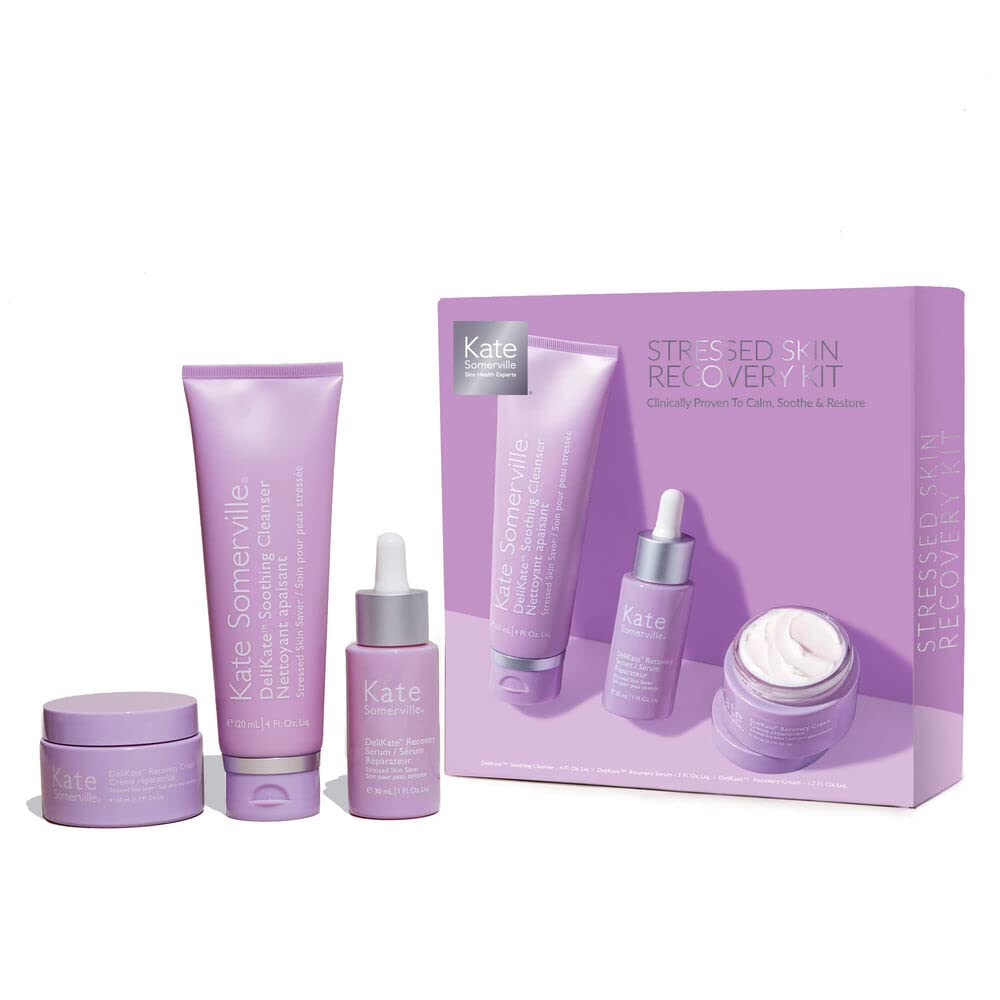 Kate Somerville Stressed Skin Recovery Kit - Instant, Lasting Relief for Stressed, Irritated Skin - 3-Piece Skin Care Set