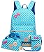 Produktbild DiTeYaNuo Mädchen Rucksack Wasserdicht Schultasche Sport Kindertasche Freizeit Rucksack Reise Tasche-Blau