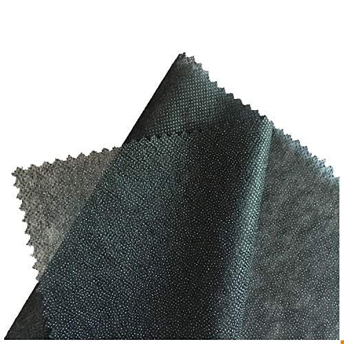 Microdot FUSIBLE Interlining (Dot Canvas Fusing) for Sewing/Tailoring, Fashion Designing, Boutique, etc. - Pack of (Black, 5 Meters)