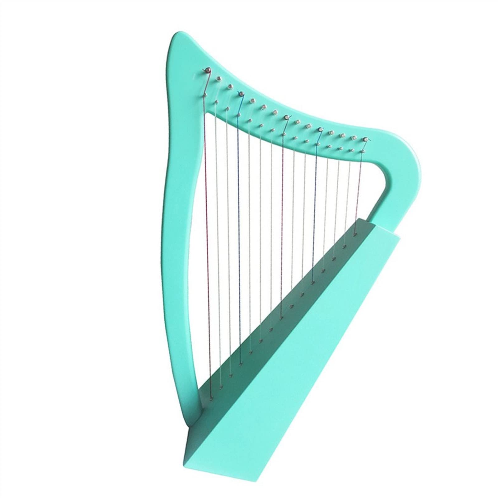 Harfen 15-saitige Leierharfe Musik Kleine Mini-Zubehör Harfe Bunte Tragbare Musikinstrumente (Color : 2)