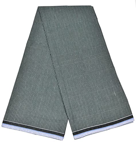 TUNI MANI Men's Cotton Lungi/Stitched/Mini Checked/Length 2.10m (Pack of 2)