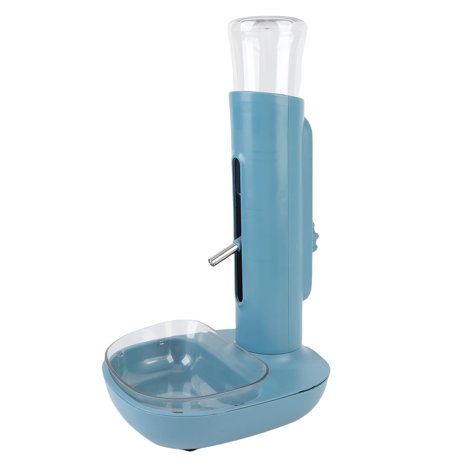 Generic Alimentatore Automatico per Acqua in Piedi per Animali Domestici, Regolabile in Altezza, Tipo Sospeso per Cani, Gatti, Plastica, 9,45x7,68 Pollici (BLUE)